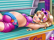 Barbie Pregnant Tanning Solarium